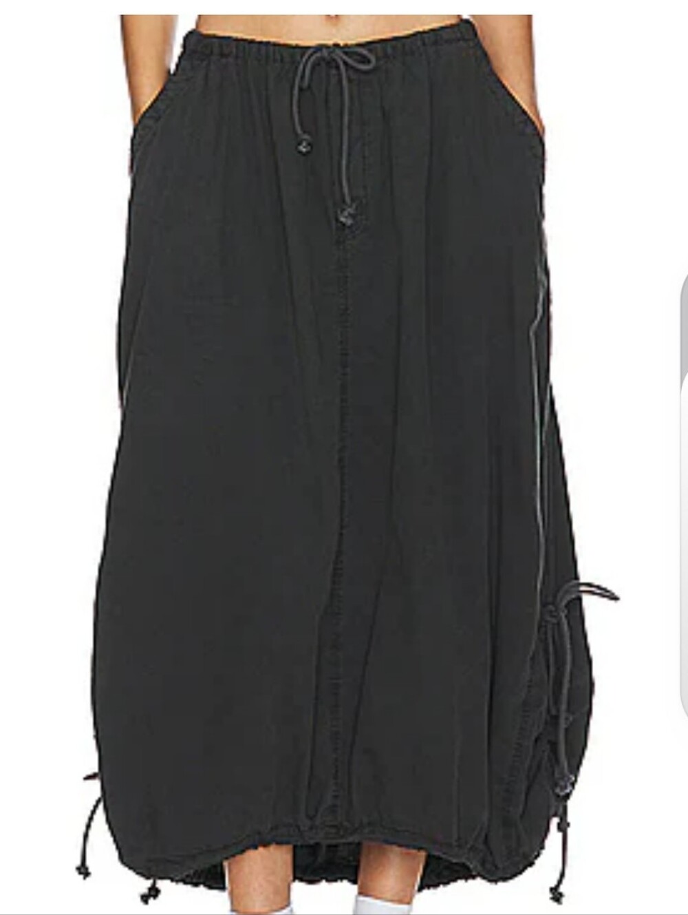 Free People, Balloon Skirt in Charcoal Gray.